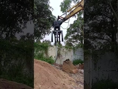 Μηχανή εκσκαφής GuangLin με λαβή πέτρας / ξύλου