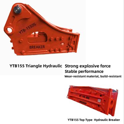 Πάνω Τύπος / Τρίγωνο Υδραυλικό σφυρί σφυρί YTB155 155 Σφαιρίδιο για την εξόρυξη